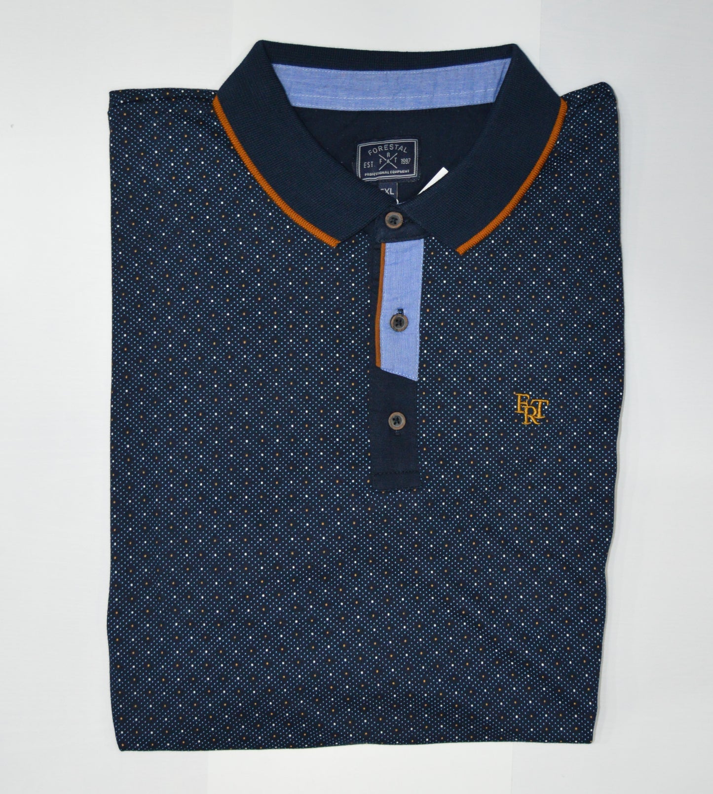 Polo Fantasía con Detalles Naranjas