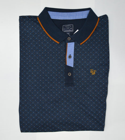 Polo Fantasía con Detalles Naranjas