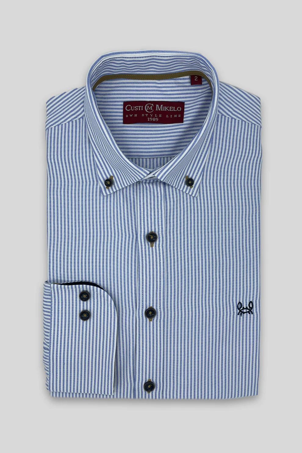 Camisa Rayas Celeste