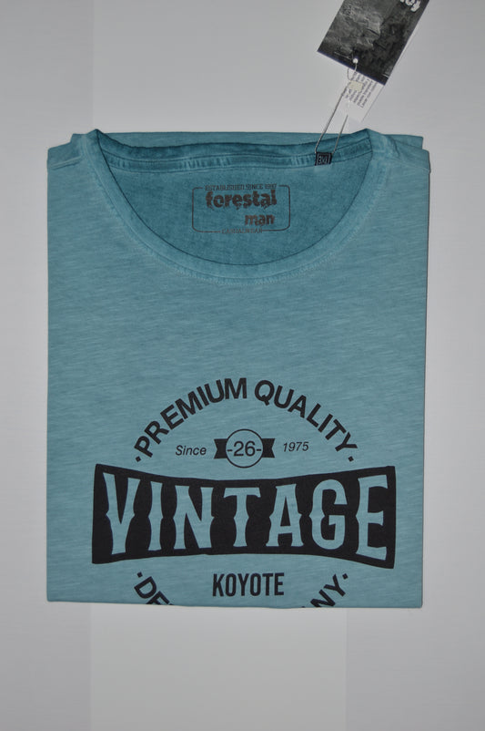 Camiseta Fresca Azul Vintage