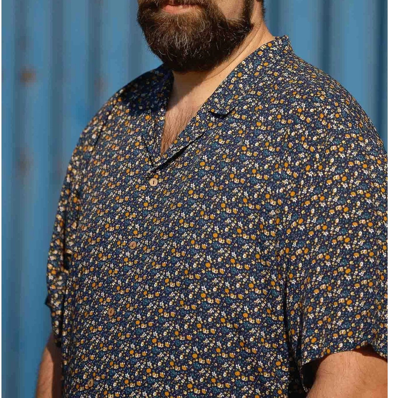 Camisa Manga Corta Cuello Mao