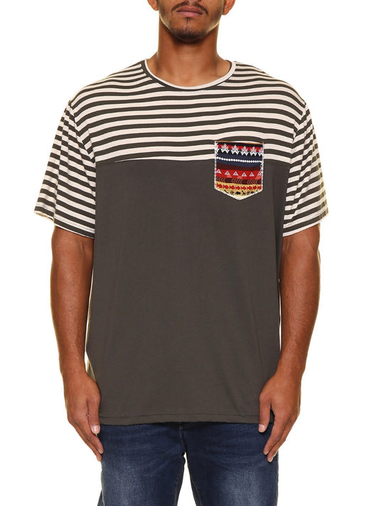 Camiseta Bolsillo Rayas